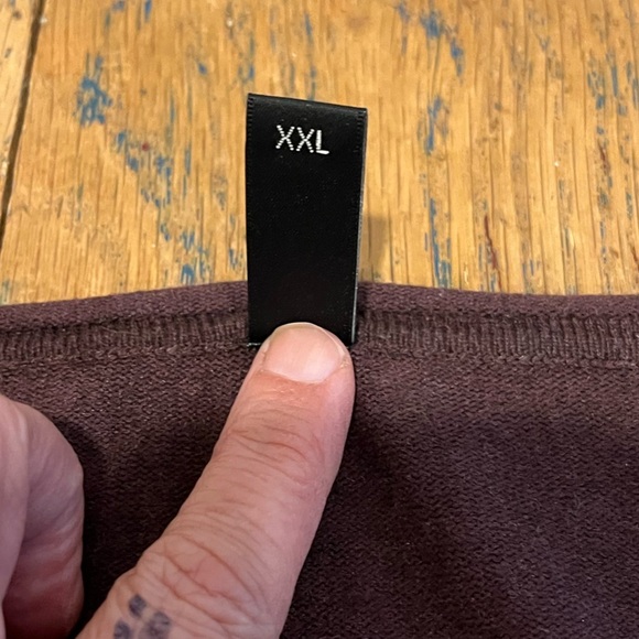 💜 SOYACONCEPT – Plum Buttoned Cardigan (Size XXL) - Picture 3 of 12